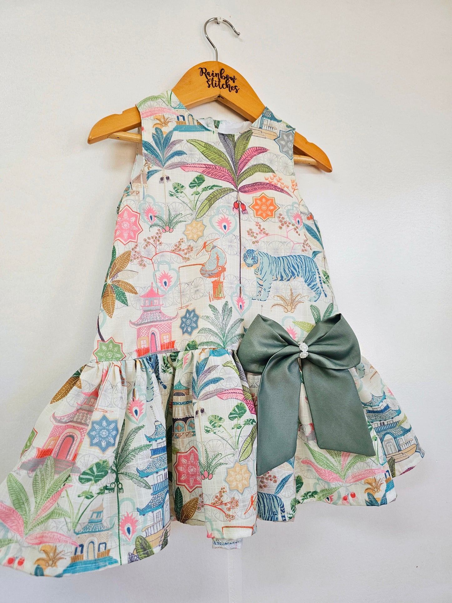 Luxe Harper Dress in Oriental Garden (Exclusive print)