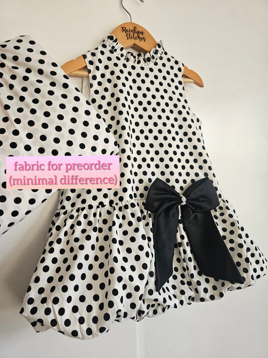 PREORDER Heleina Bubble Dress in Polka (shipping latest december 18) 200 DP, balance prior to shipping