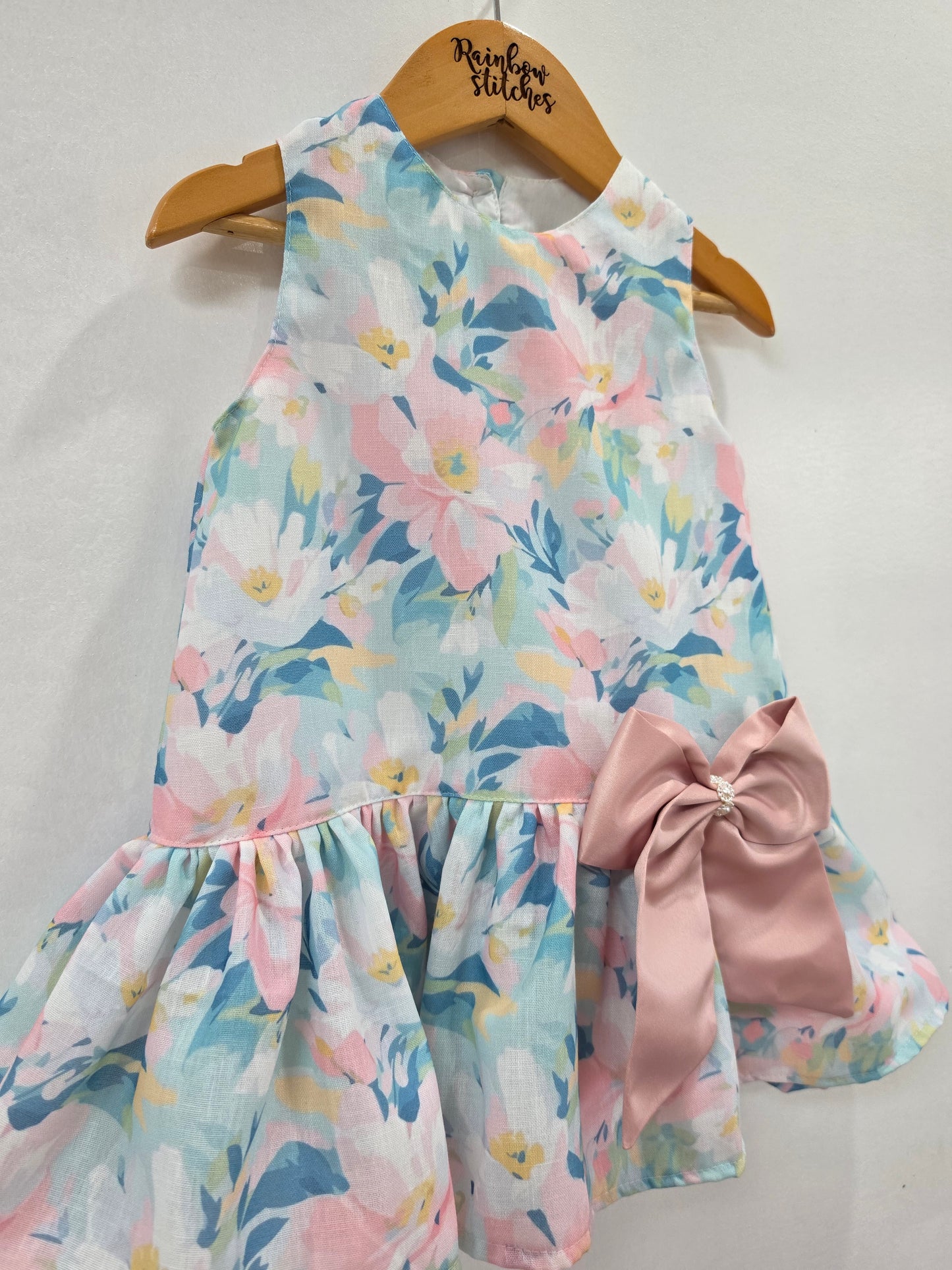 PREORDER Luxe Harper Dress in Blush Garden (shipping in 2 to 3 weeks)