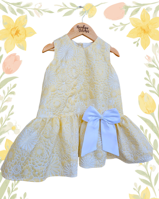 PREORDER Rosa Harper Dress in Butter Yellow (shipping in 2-3 weeks)