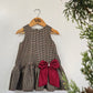 Harper Dress -  Autumn Plaid with red bow