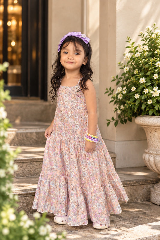 Denise Dress in Pastel Flowers