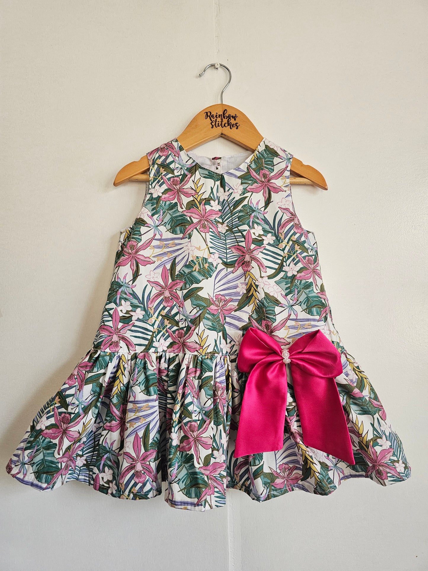 Harper Dress in Tropical Flowers