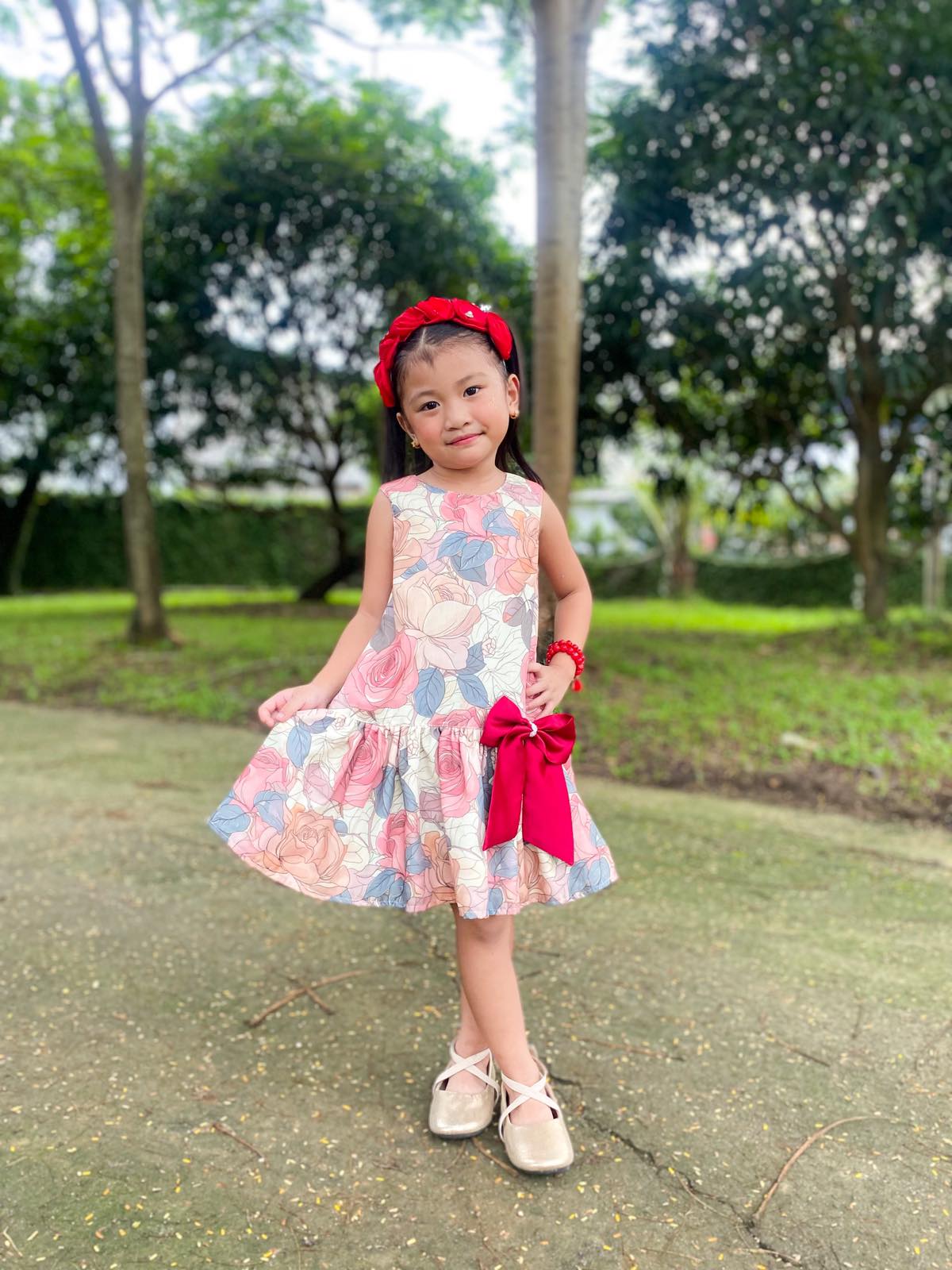 PREORDER Luxe Harper Dress in Enchanted Belle (Shipping in 1 week)