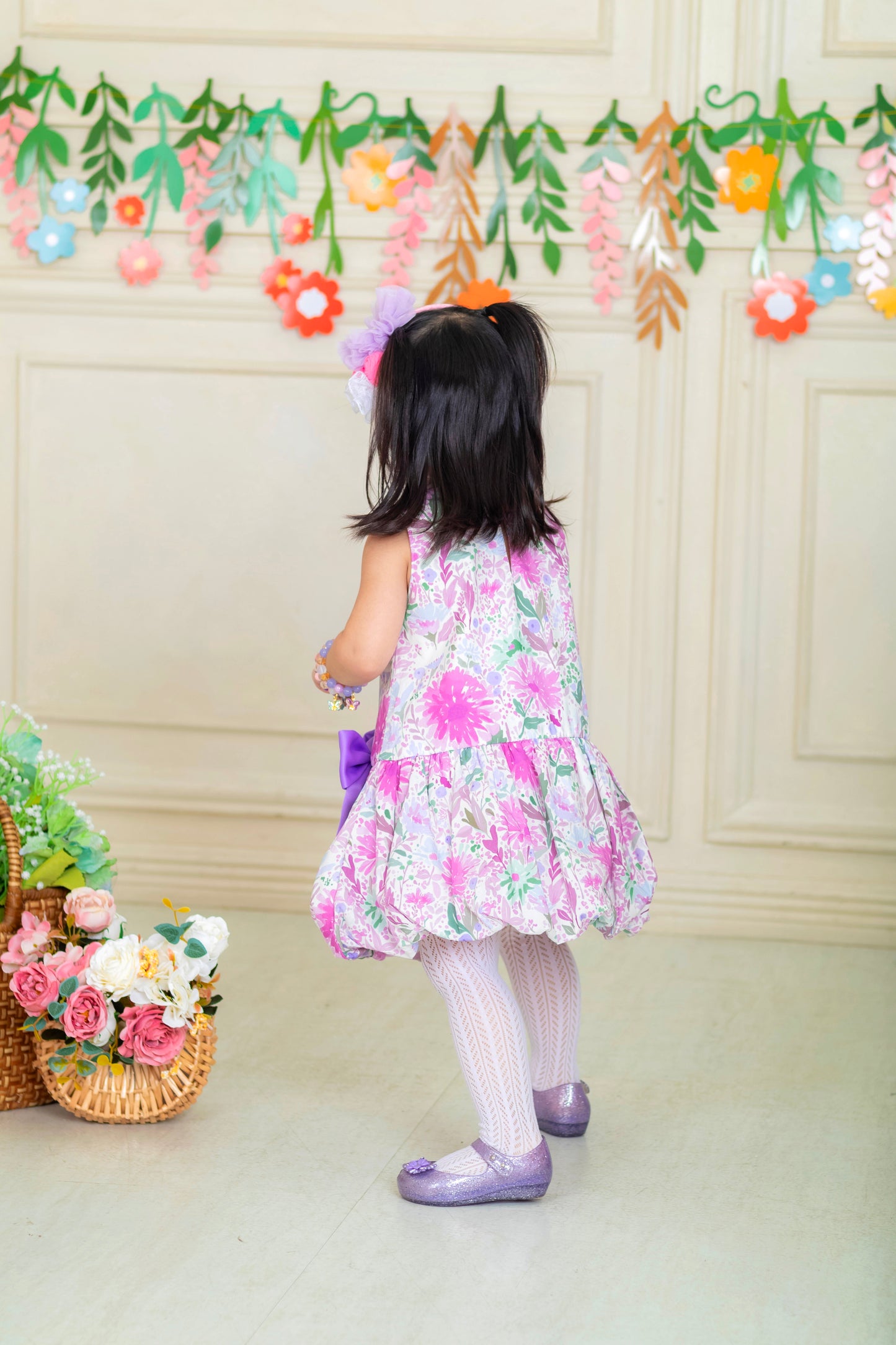 Heleina Bubble Dress in Lavander