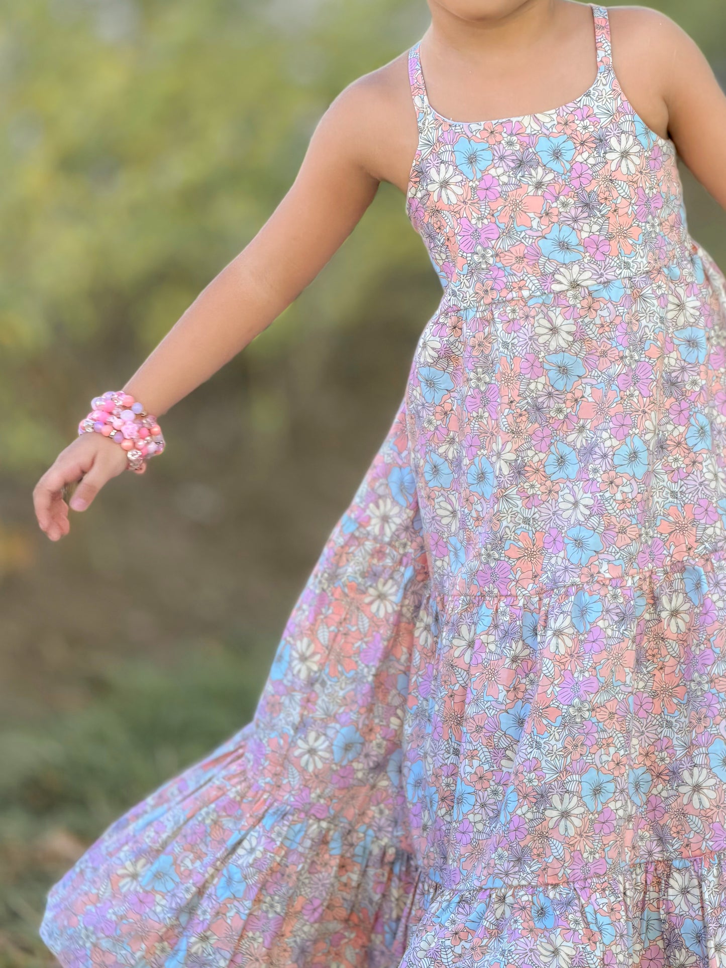 Denise Dress in Pastel Flowers