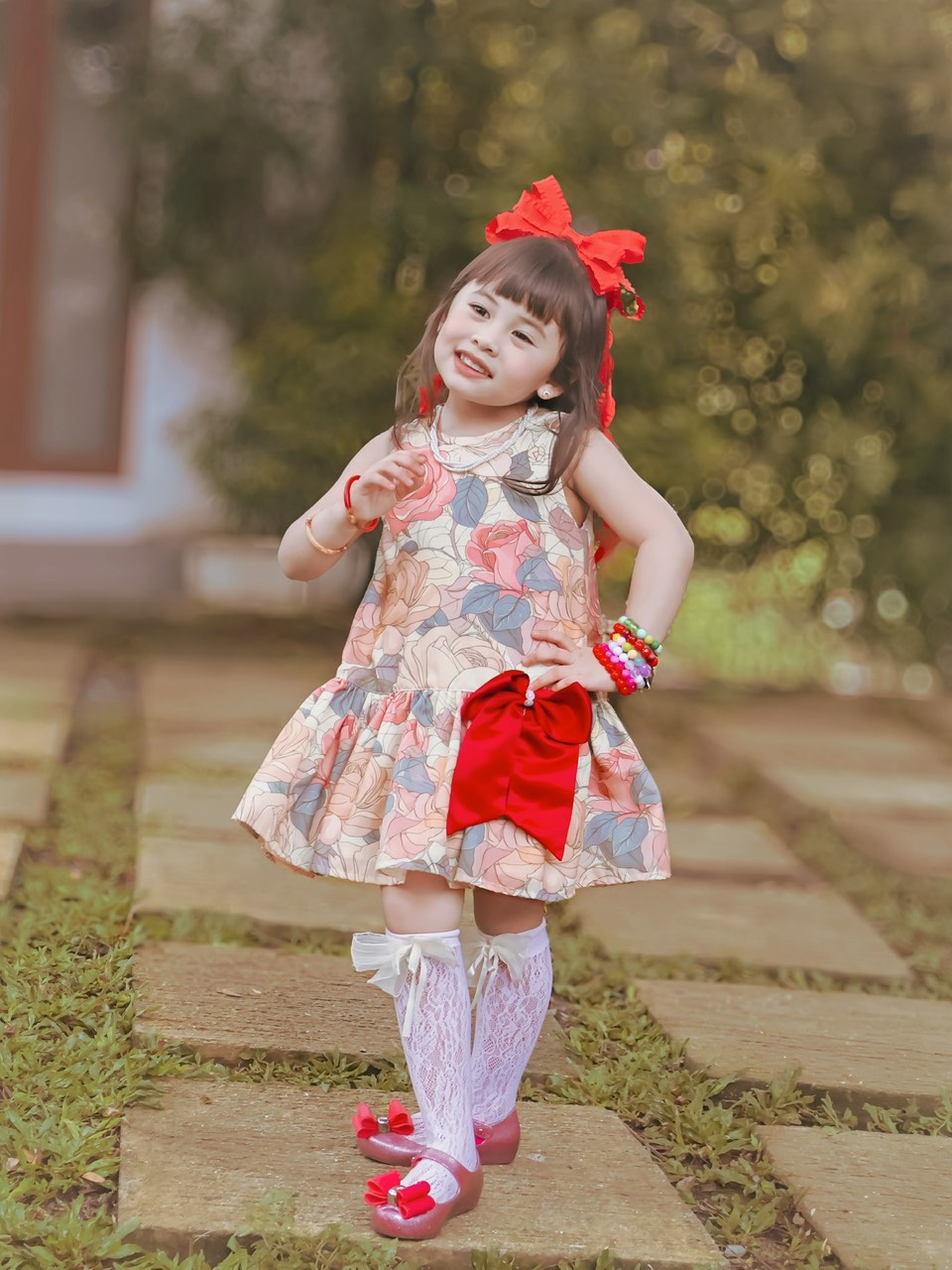 PREORDER Luxe Harper Dress in Enchanted Belle (Shipping in 1 week)