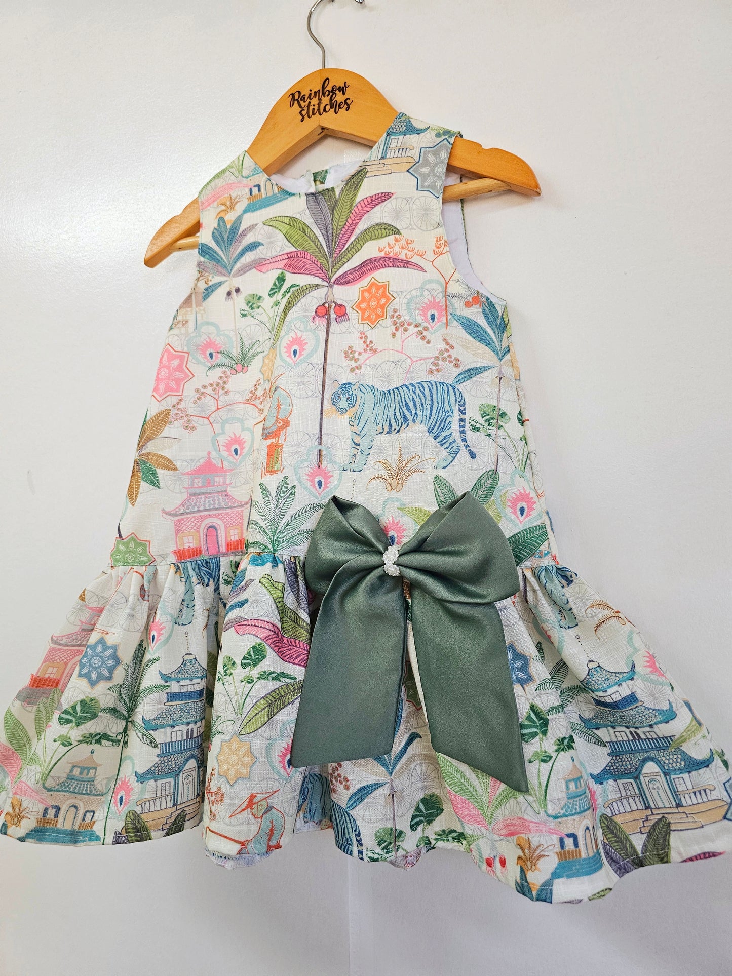 Luxe Harper Dress in Oriental Garden (Exclusive print)