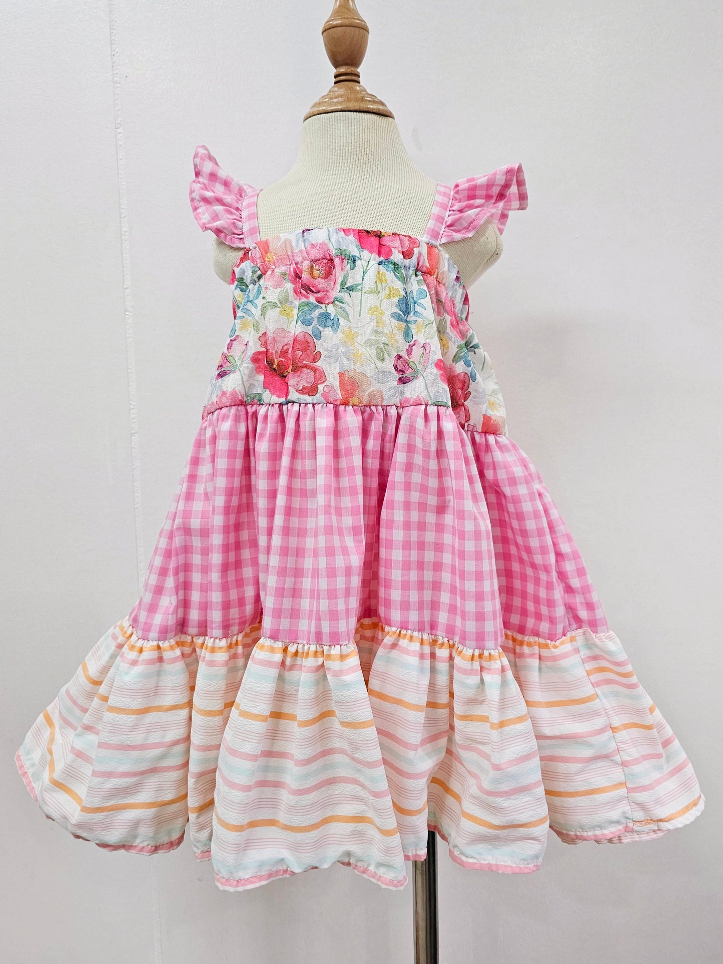 Michelle Dress in Pink Blossom