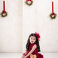 PREORDER Luxe Harper Dress in Red Ruby (shipping in 2-3 weeks)