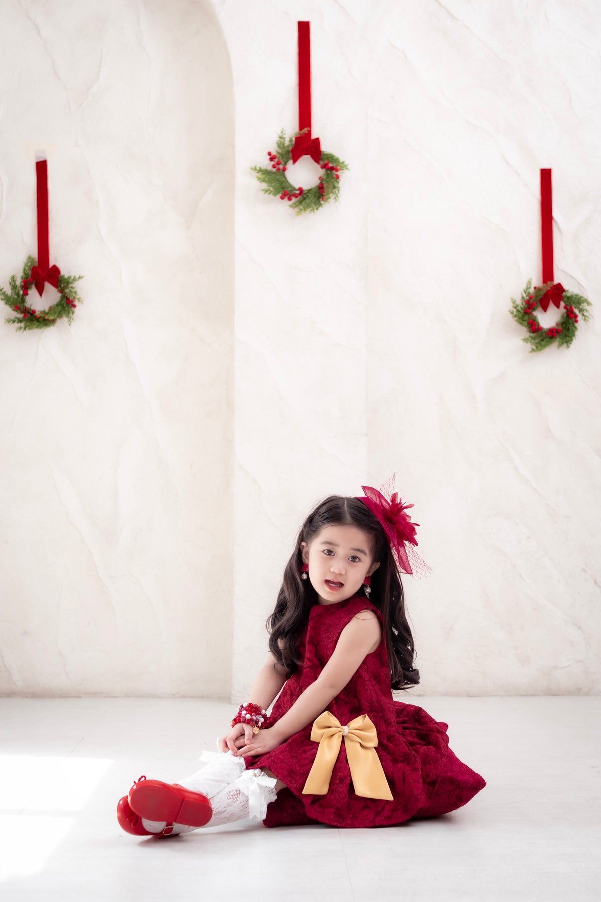PREORDER Luxe Harper Dress in Red Ruby (shipping in 2-3 weeks)