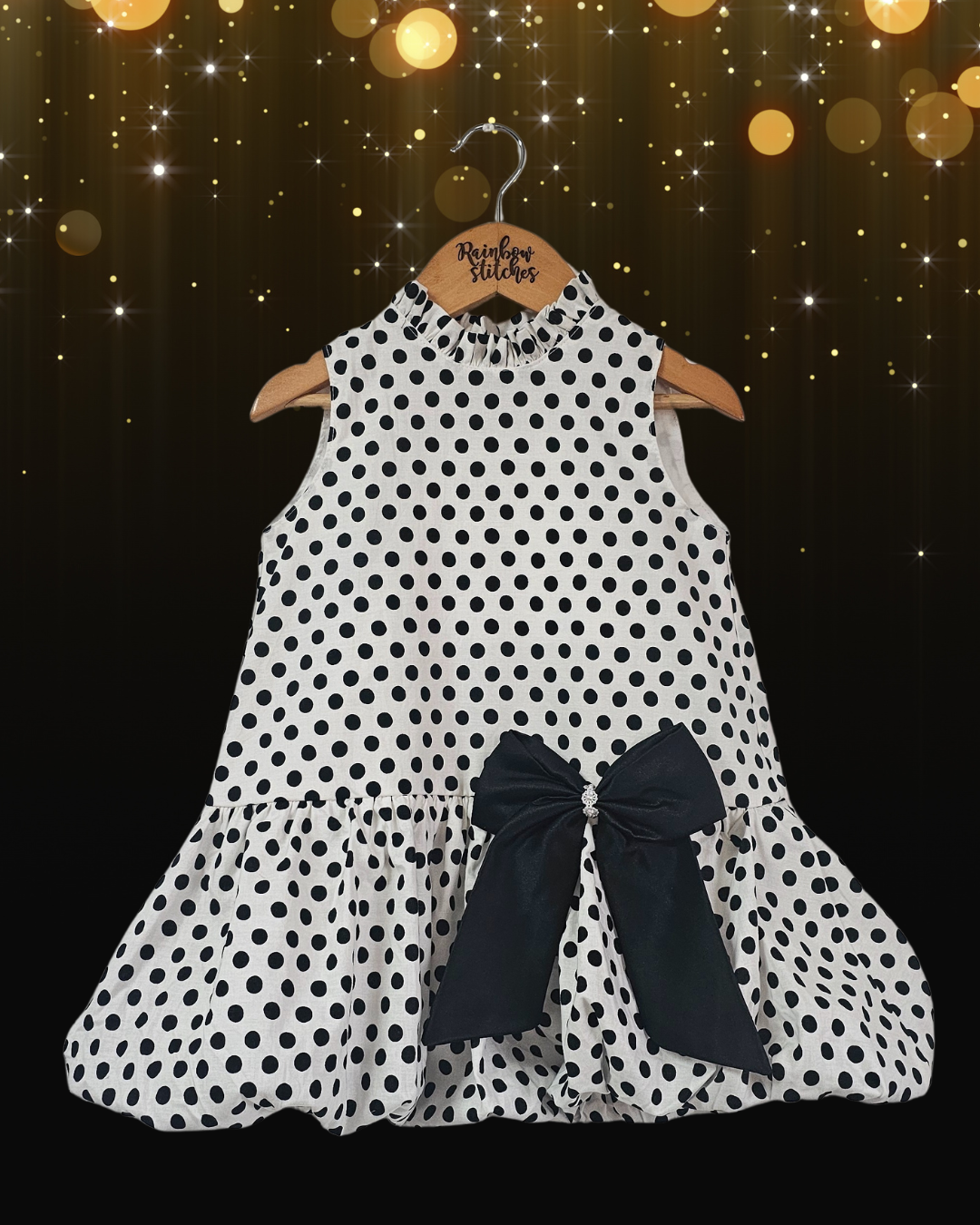 Heleina Bubble Dress in Polka (onhand s1 to s5)