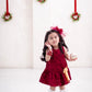 PREORDER Luxe Harper Dress in Red Ruby (shipping in 2-3 weeks)