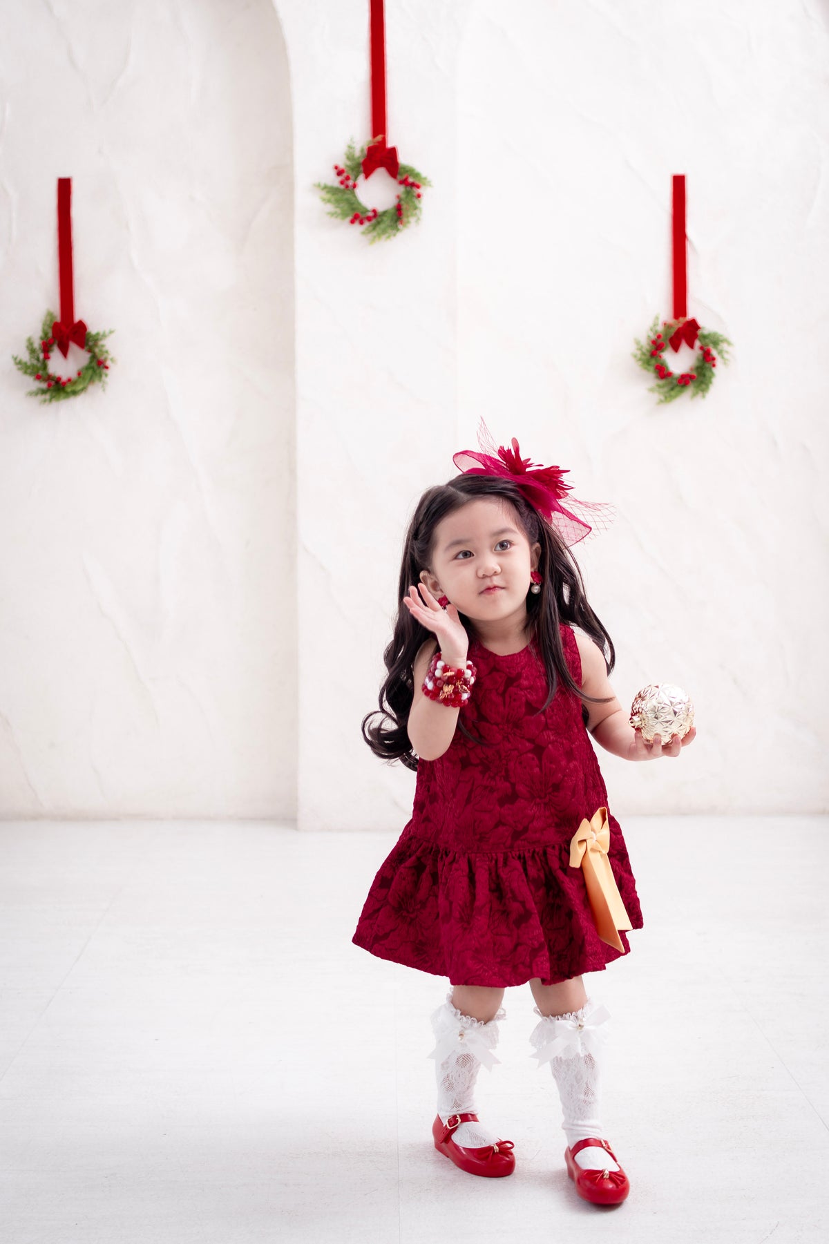 PREORDER Luxe Harper Dress in Red Ruby (shipping in 2-3 weeks)