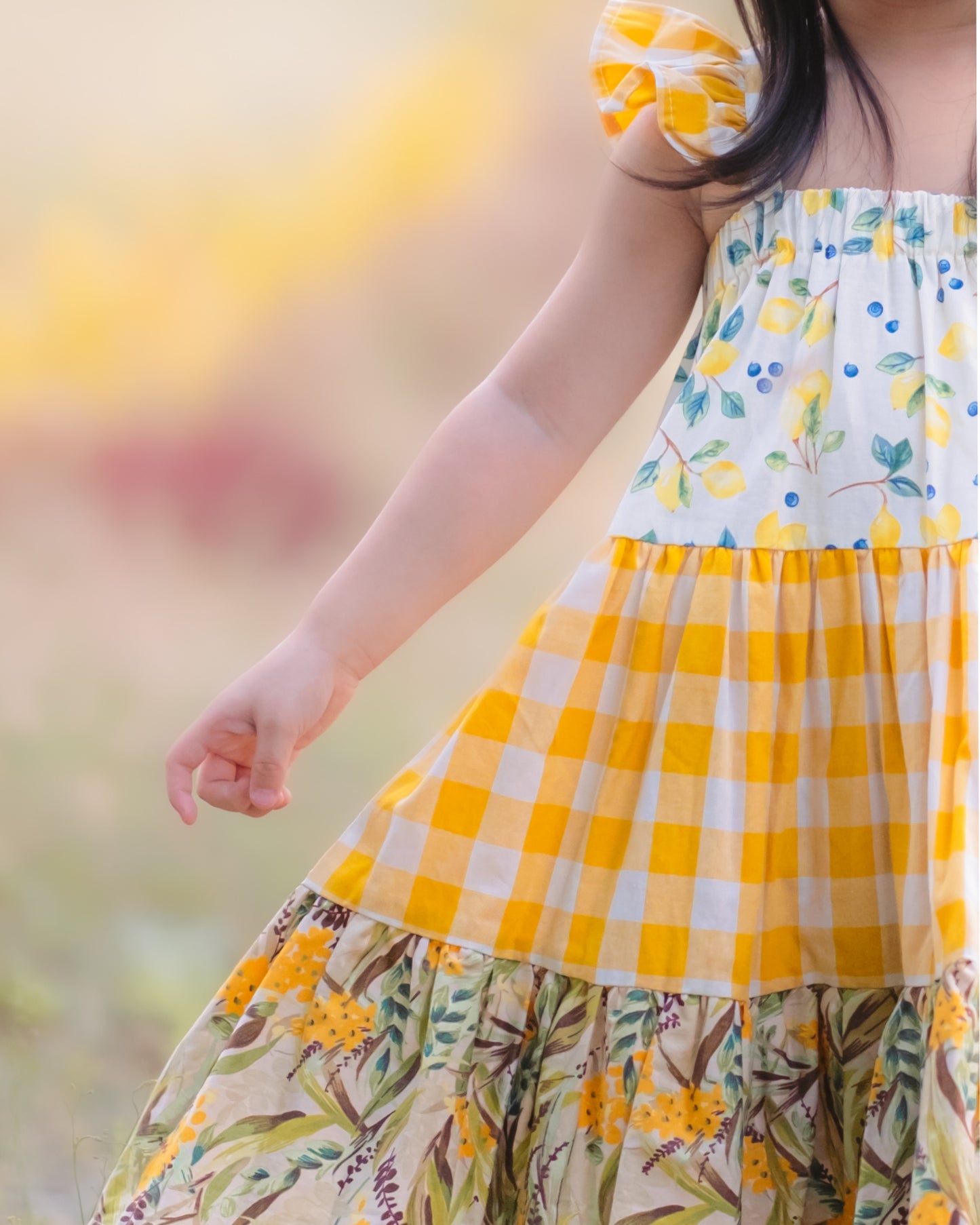 Michelle Dress in Lemon Grove (free headband until supplies last)