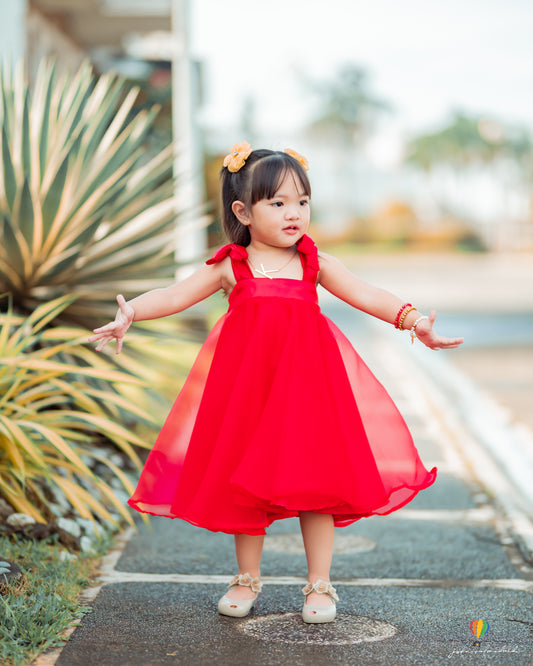 Camila Dress in Red