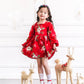 Julia Dress in Red Floral
