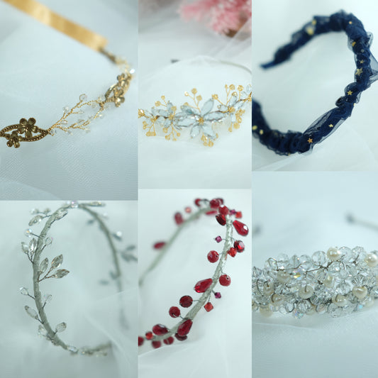 Handcrafted headpieces (options inside)