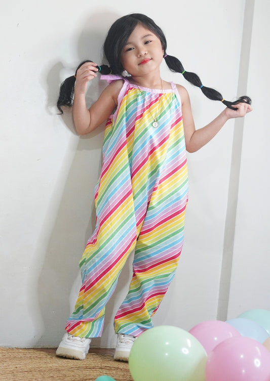 Rainbow Stripes Romper